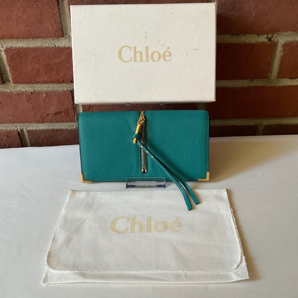 Chloe Handbags - NEW Chloe Ghost Zipper Strap Leather Wallet NWT